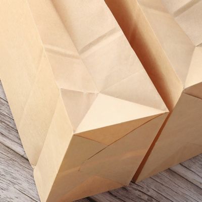 أكياس ورق حلوى قابلة للتحلل الحيوي للاستخدام مرة واحدة بدون مقابض من Kraft BSCI
